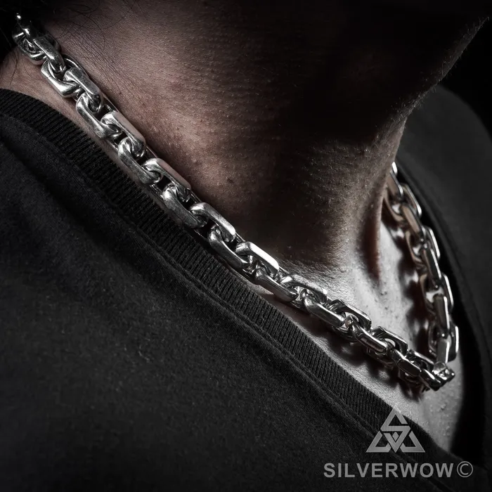 10mm Chain Link Necklace silverwow Necklaces