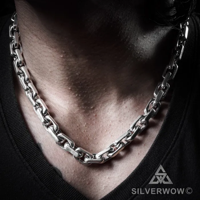 10mm Chain Link Necklace silverwow Necklaces
