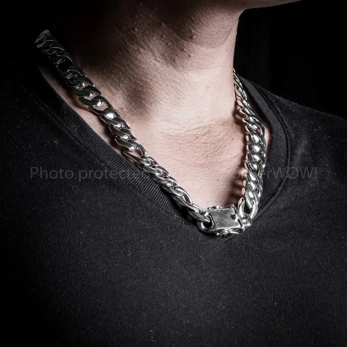 15mm Figaro Link Necklace Chain silverwow Necklaces