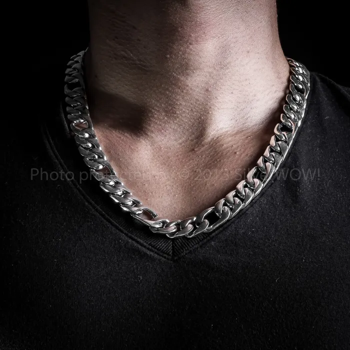 15mm Figaro Link Necklace Chain silverwow Necklaces