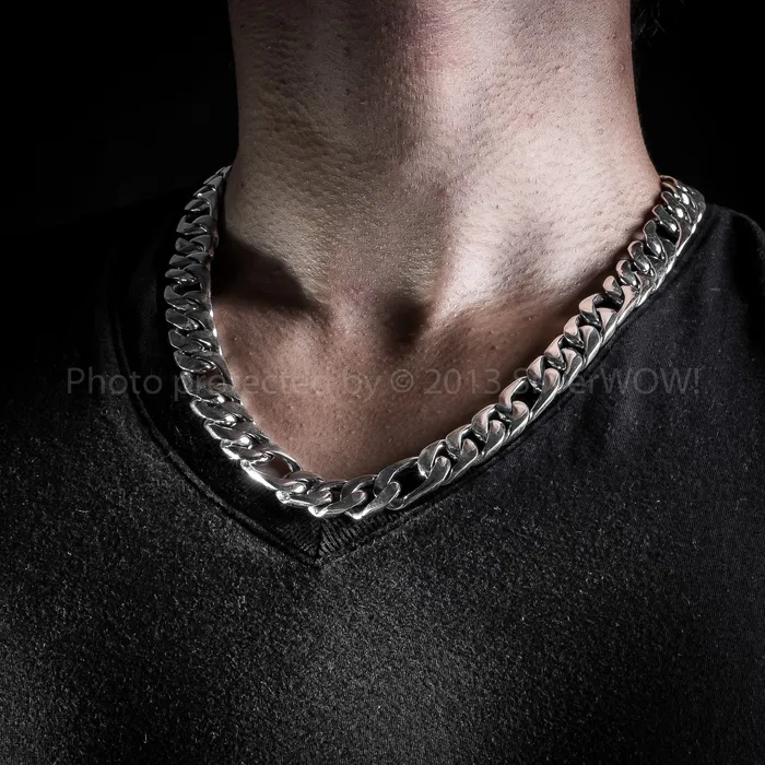 15mm Figaro Link Necklace Chain silverwow Necklaces