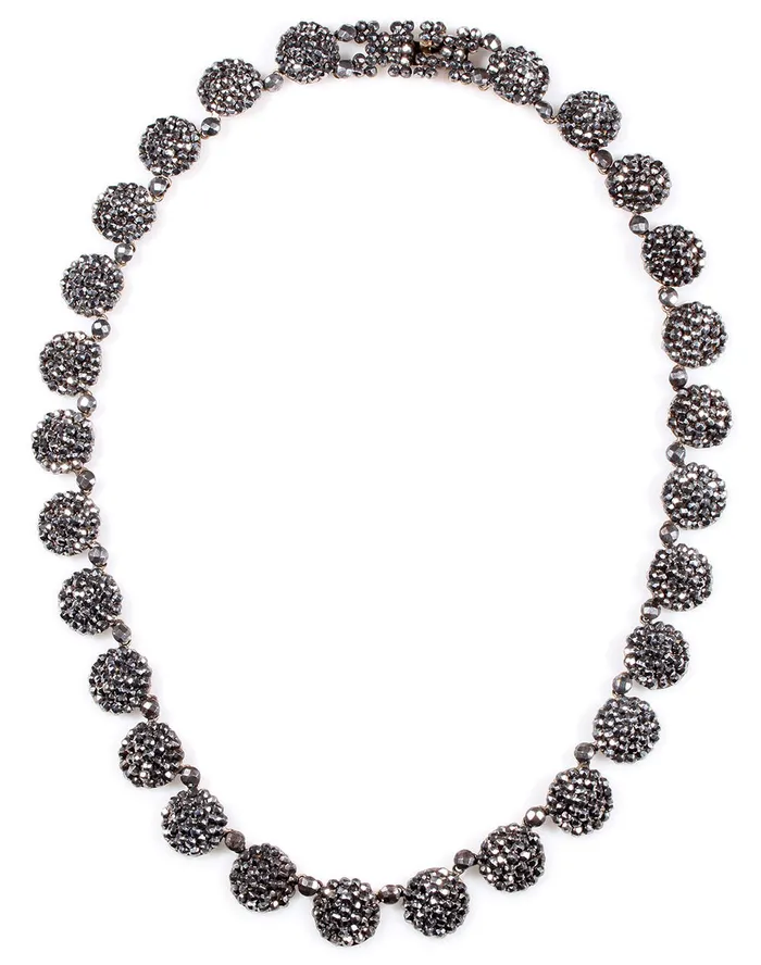 Bell Bird Antiques Necklaces 19th Century Cut Steel Necklace