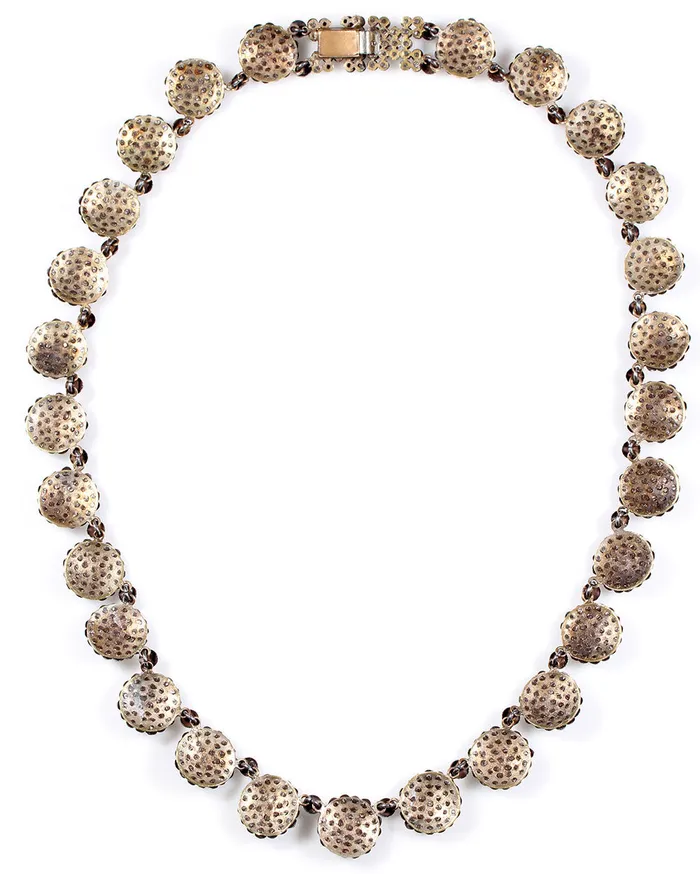 Bell Bird Antiques Necklaces 19th Century Cut Steel Necklace