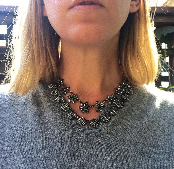 Bell Bird Antiques Necklaces 19th Century Cut Steel Necklace