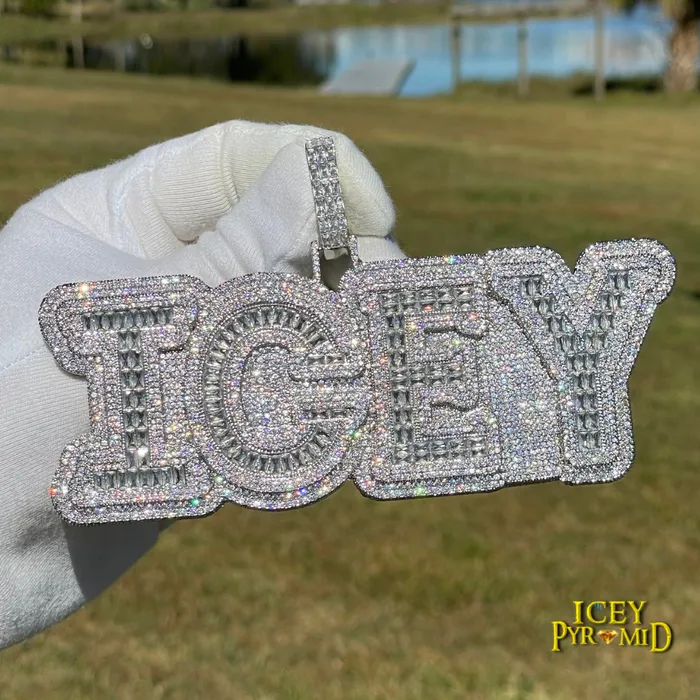 BEST SELLER Necklaces Overflow Stones Loaded with Diamond Iced Out Personalized Custom Name Necklace Pendant