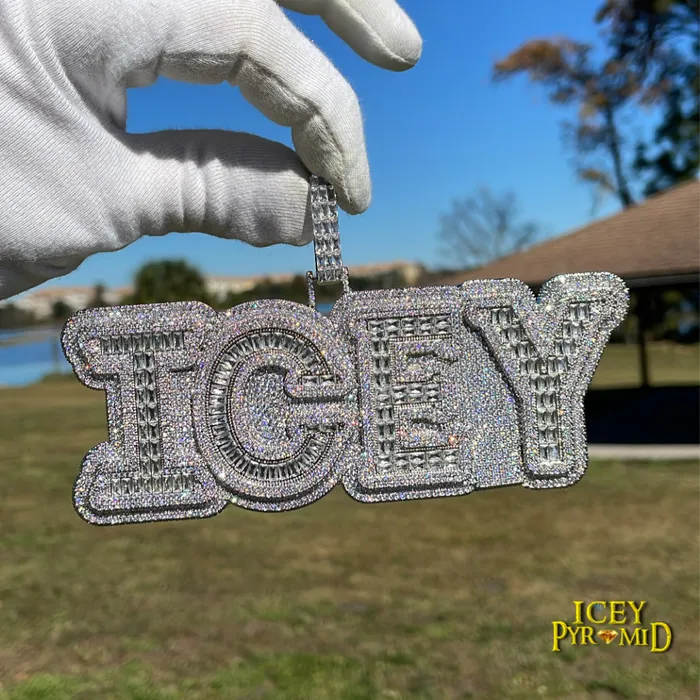 BEST SELLER Necklaces Overflow Stones Loaded with Diamond Iced Out Personalized Custom Name Necklace Pendant