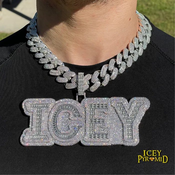 BEST SELLER Necklaces Overflow Stones Loaded with Diamond Iced Out Personalized Custom Name Necklace Pendant