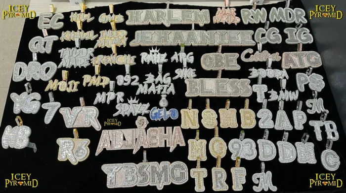 BEST SELLER Necklaces Overflow Stones Loaded with Diamond Iced Out Personalized Custom Name Necklace Pendant