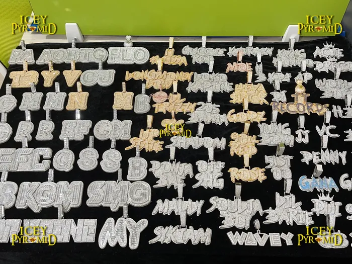 BEST SELLER Necklaces Overflow Stones Loaded with Diamond Iced Out Personalized Custom Name Necklace Pendant