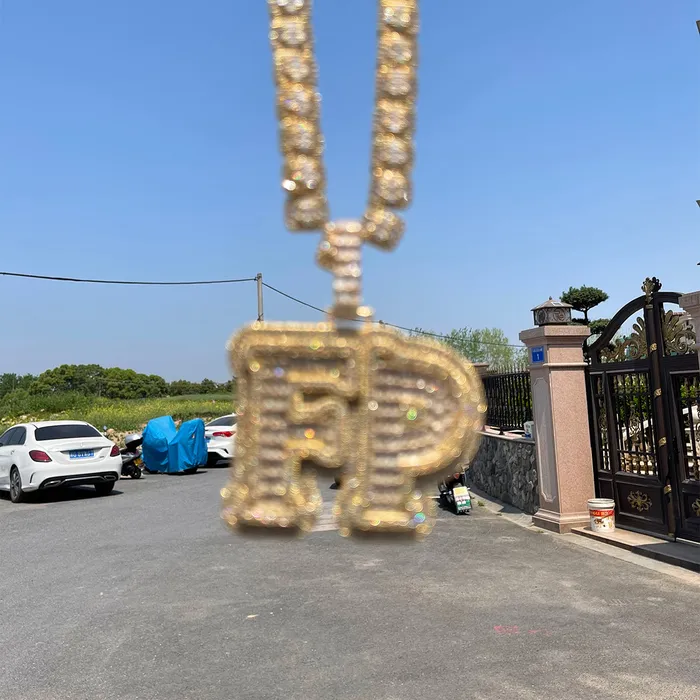 BEST SELLER Necklaces Overflow Stones Loaded with Diamond Iced Out Personalized Custom Name Necklace Pendant