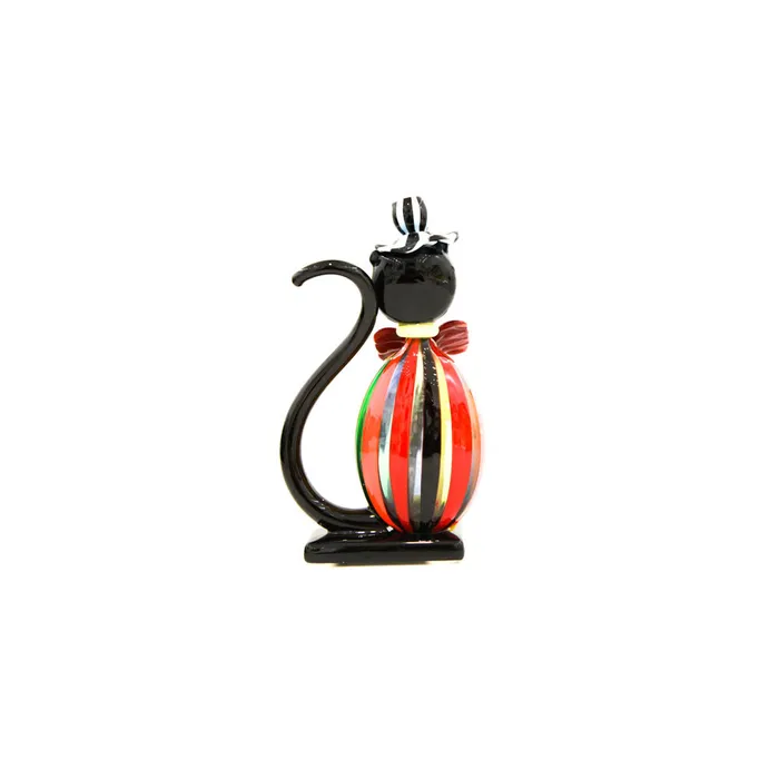 Campagnol Ivano Necklaces Cat with a Hat Murano Glass Campagnol Ivano Necklaces Cat with a Hat Murano Glass