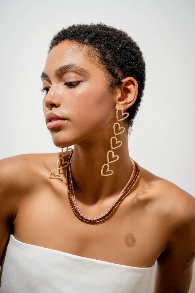 Crystal Haze Jewelry Baguette Necklace Brulee Necklaces