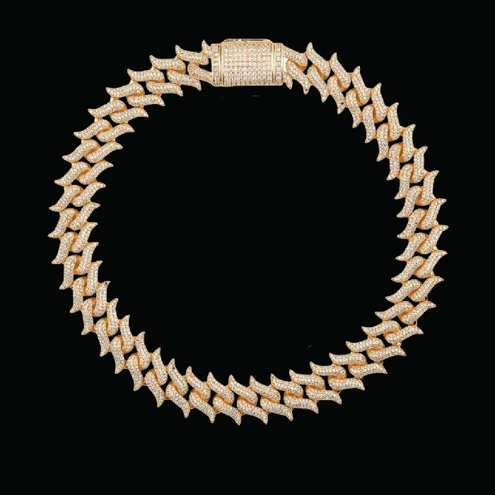 CUBAN LINK Necklaces 18MM Cuban Link Iced Out Diamond Necklace Chain