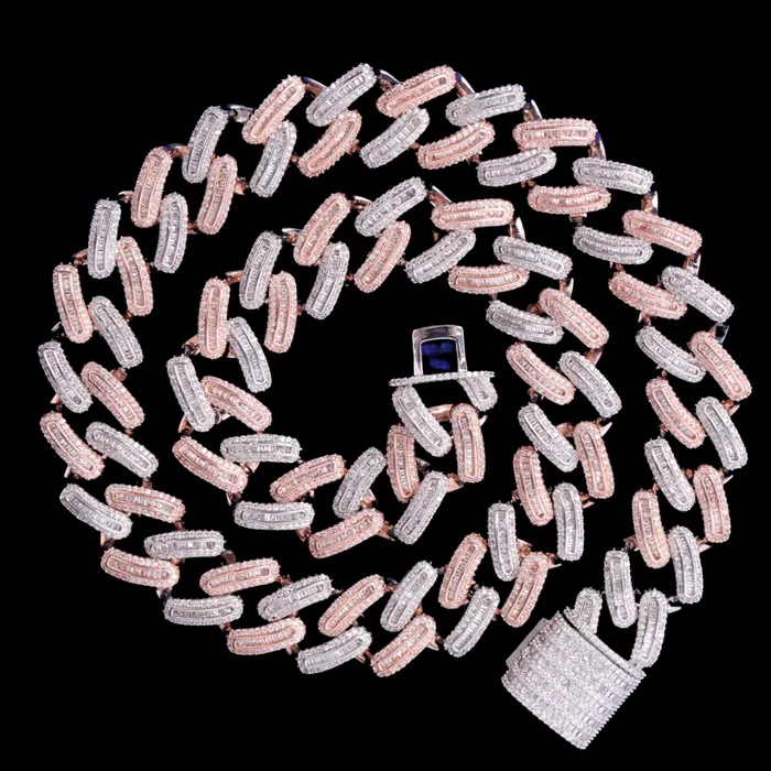 Elegant Necklaces 20MM Elegant Thin Setting Iced Out Diamond Necklace Chain Elegant Necklaces 20MM Elegant Thin Setting Iced Out Diamond Necklace Chain