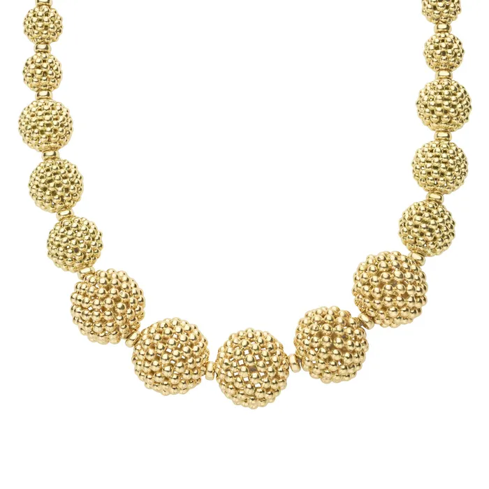 LAGOS Necklaces Caviar Gold 18K Gold Caviar Beaded Ball Necklace