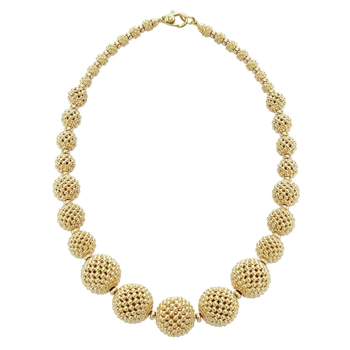 LAGOS Necklaces Caviar Gold 18K Gold Caviar Beaded Ball Necklace