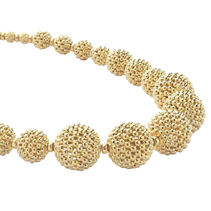 LAGOS Necklaces Caviar Gold 18K Gold Caviar Beaded Ball Necklace