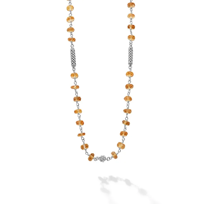 LAGOS Necklaces Caviar Icon Citrine Beaded Necklace