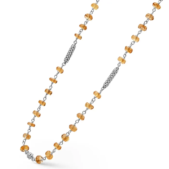 LAGOS Necklaces Caviar Icon Citrine Beaded Necklace