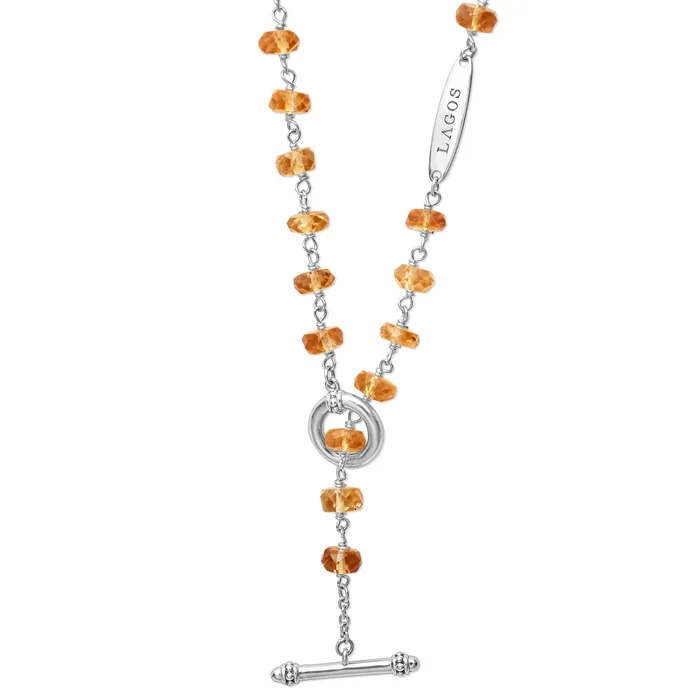LAGOS Necklaces Caviar Icon Citrine Beaded Necklace