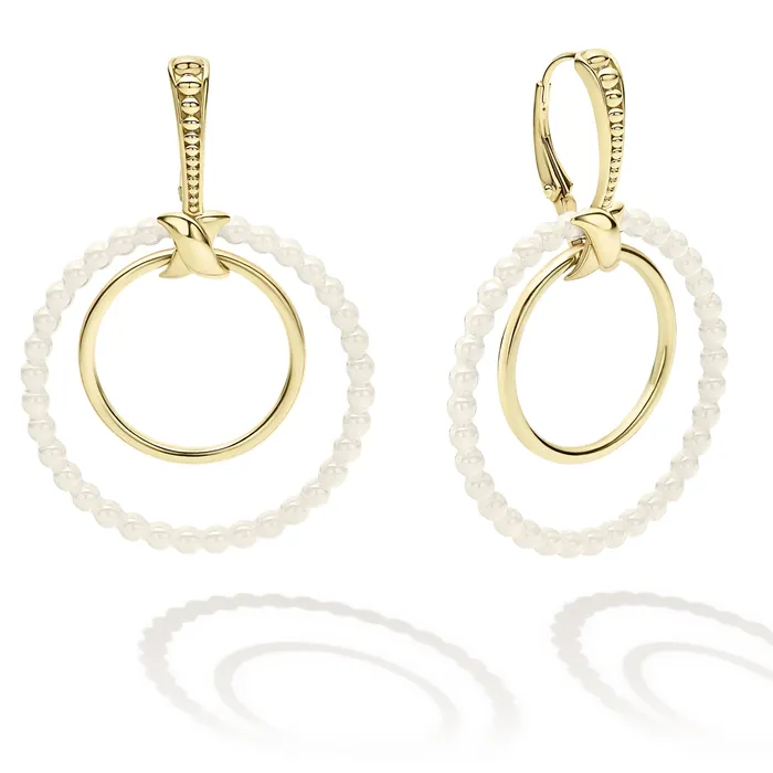 LAGOS PreStyled Sets Meridian Double Circle 18K Gold Earring Set