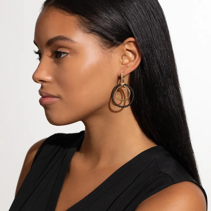LAGOS PreStyled Sets Meridian Double Circle 18K Gold Earring Set