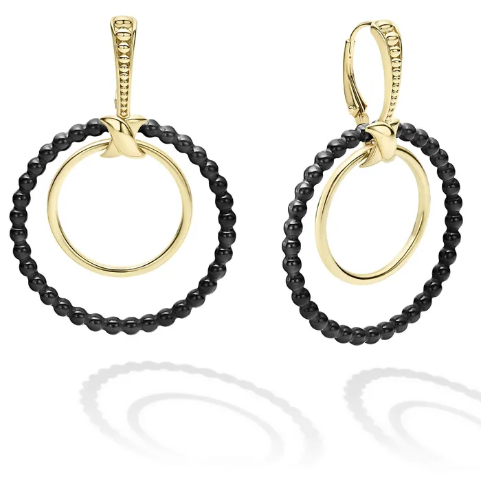 LAGOS PreStyled Sets Meridian Double Circle 18K Gold Earring Set