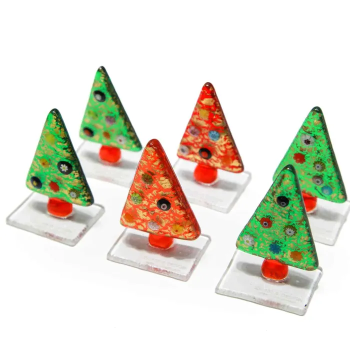 MuranoVItrum Glass Christmas Tree Decoration Necklaces MuranoVItrum Glass Christmas Tree Decoration Necklaces
