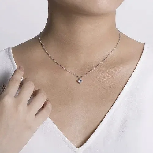 Necklaces 14K White Gold Fashion Necklace GABRIEL CO