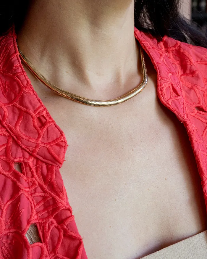 Necklaces Bell Bird Antiques Vintage Gold Collar Necklace