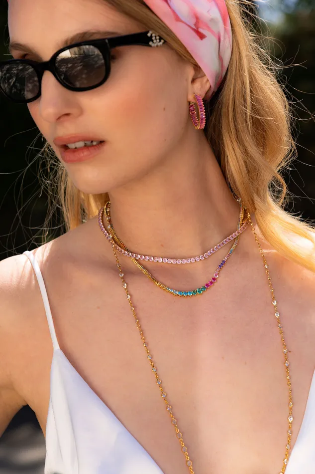 Necklaces Crystal Haze Jewelry Tiara necklace Rainbow