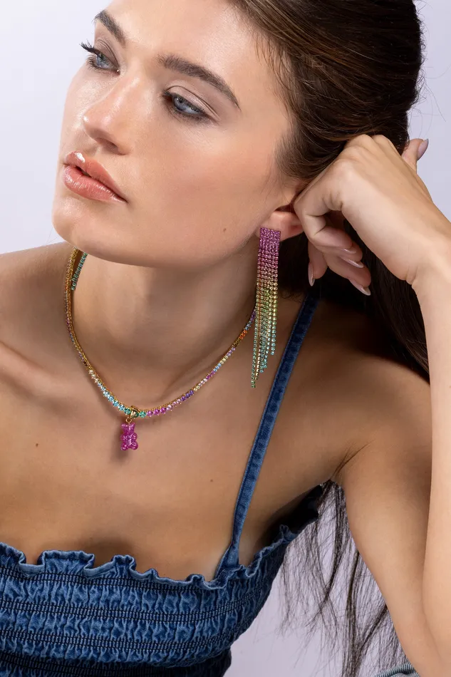 Necklaces Crystal Haze Jewelry Tiara necklace Rainbow