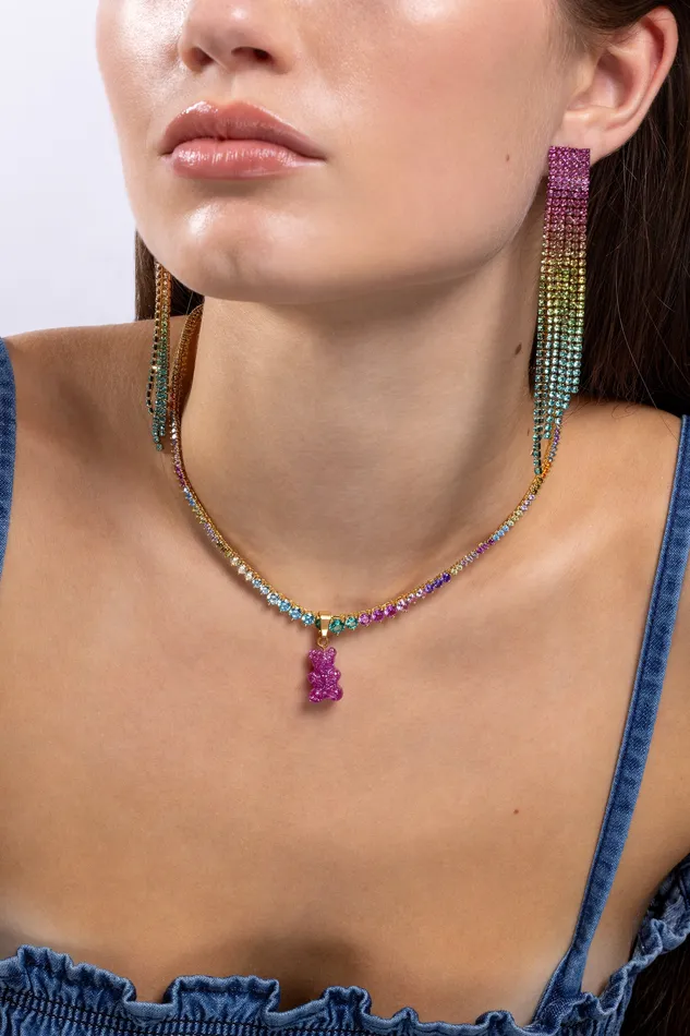 Necklaces Crystal Haze Jewelry Tiara necklace Rainbow