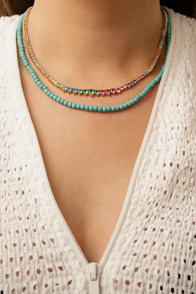 Necklaces Crystal Haze Jewelry Tiara necklace Rainbow