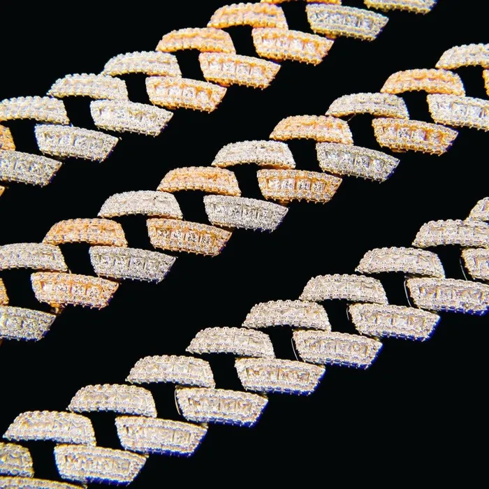 Necklaces CUBAN LINK 15MM Cuban Link Iced Out Diamond Necklace Chain