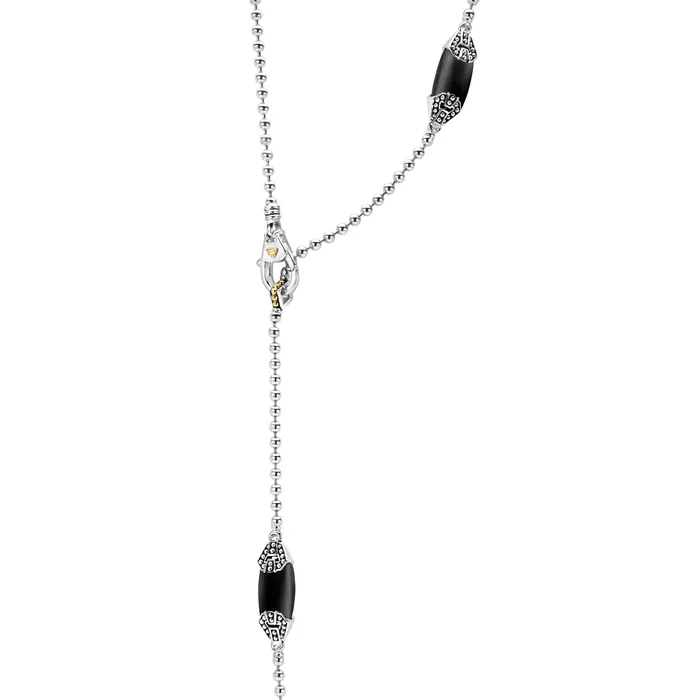 Necklaces LAGOS Caviar Color Six Station Onyx Necklace