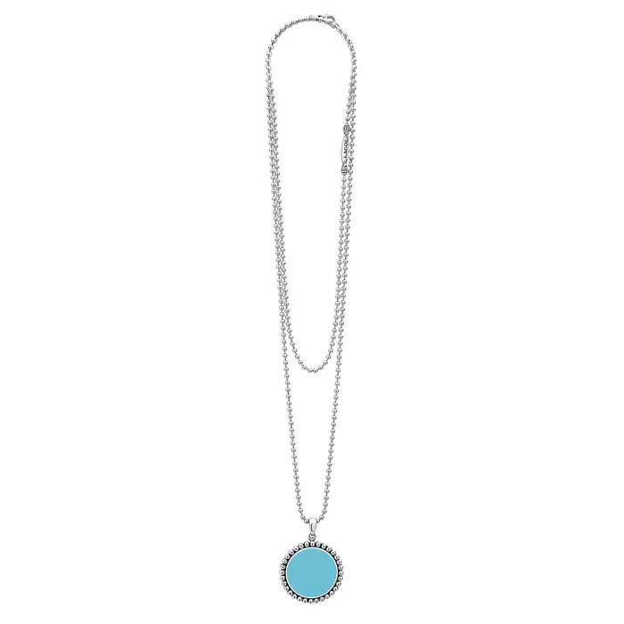 Necklaces LAGOS Maya Large Ceramic Circle Pendant Necklace