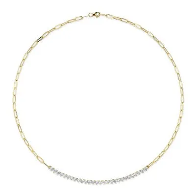 Necklaces SHY CREATIONS 250CT DIAMOND PAPER CLIP LINK NECKLACE