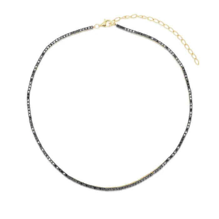 NicoleHD Jewelry Necklaces Black Diamond Choker Necklace