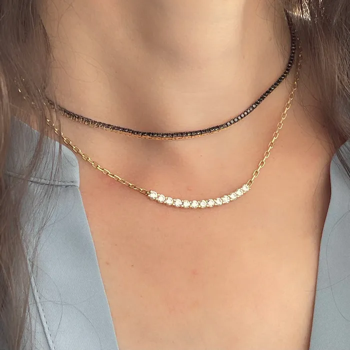 NicoleHD Jewelry Necklaces Black Diamond Choker Necklace NicoleHD Jewelry Necklaces Black Diamond Choker Necklace