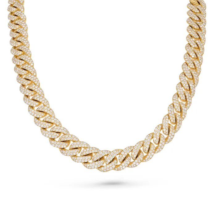 Polachecks Collection Necklaces Diamond Cuban Link Chain Necklace