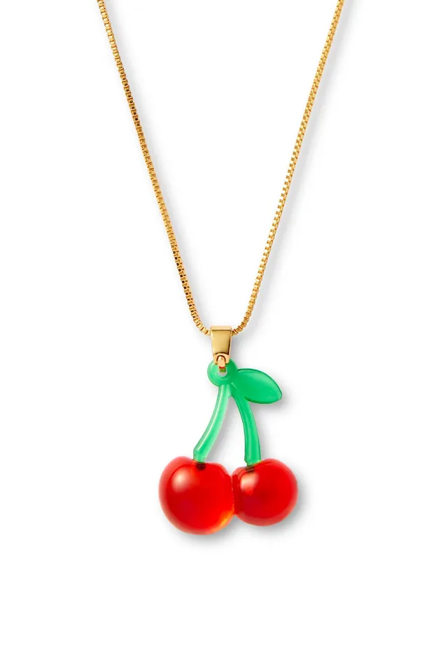 Pop the Cherry necklace Golden Crystal Haze Jewelry Necklaces