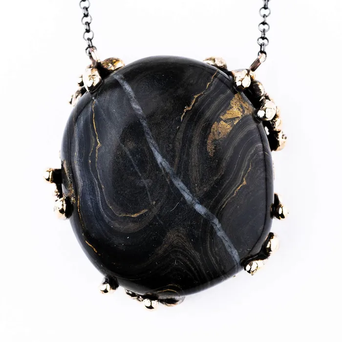 Stromatolite Necklace One of a Kind Piece Giardinoblu Necklaces