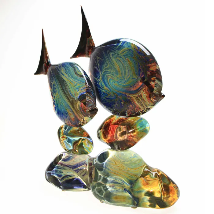 Tagliapietra Andrea Necklaces Angel Fishes Murano Glass