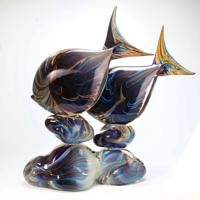 Tagliapietra Andrea Necklaces Angel Fishes Murano Glass